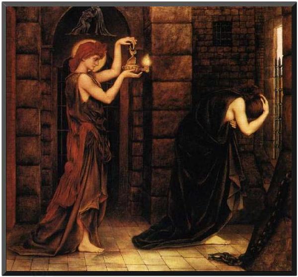 Evelyn De Morgan Hope in a Prison of Despair, China oil painting art